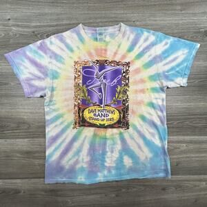 Vintage Dave Matthews Band Shirt Mens XL Tie Dye Stand Up Concert Tour 2005 USA
